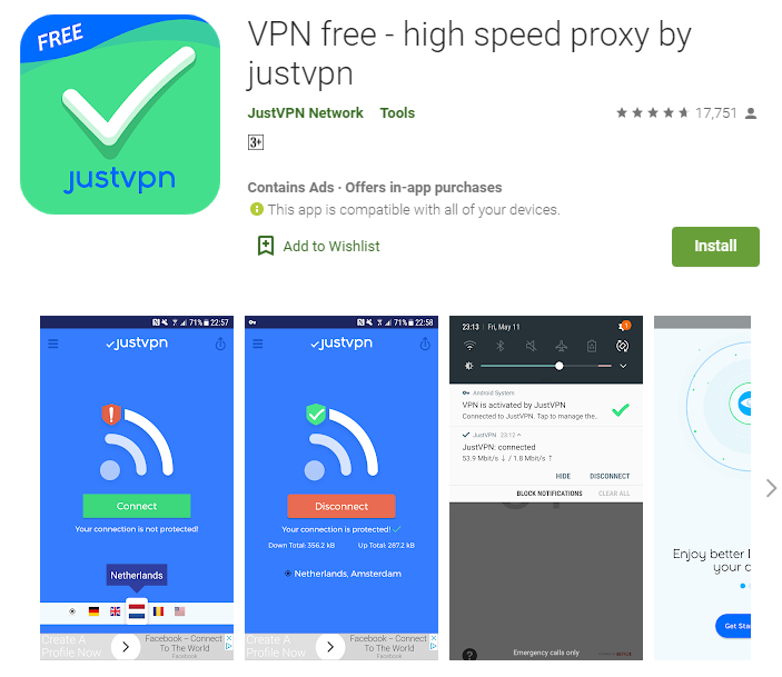 Just VPN for PC (Windows 7,8,10 and Mac)