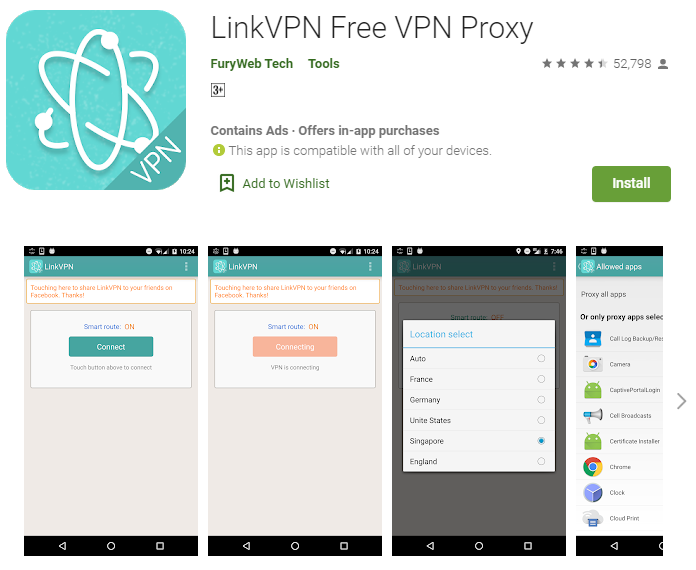 Link VPN for windows