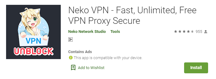 Neko VPN for Windows