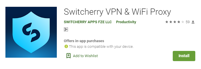 Switcherry VPN for Windows