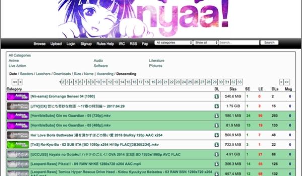 Nyaa. si – Best for Anime and Software