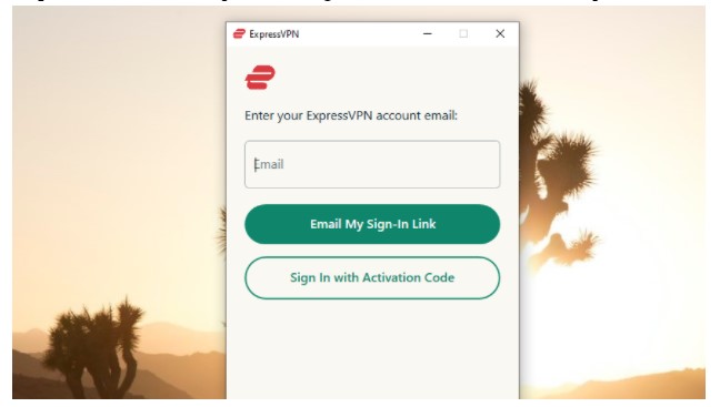 sign in with an email account and password